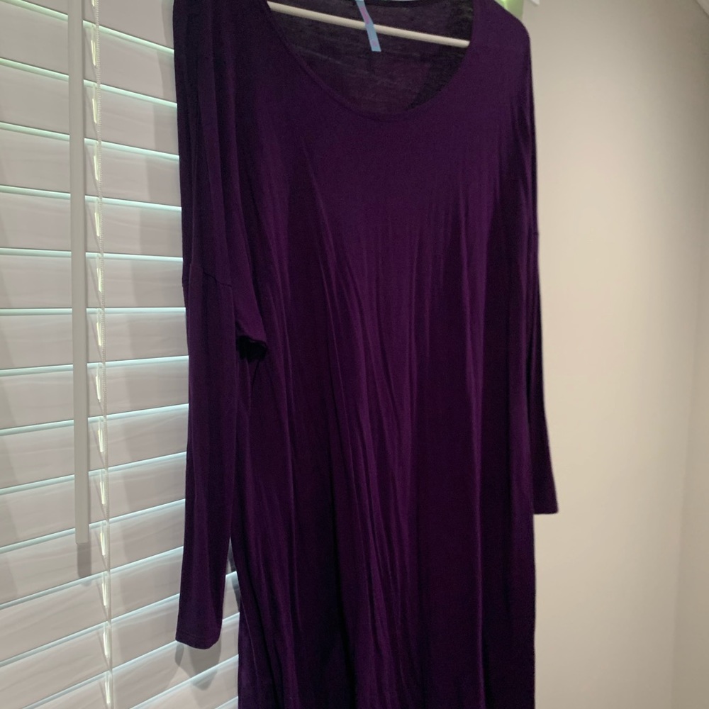 Purple long sleeve dress